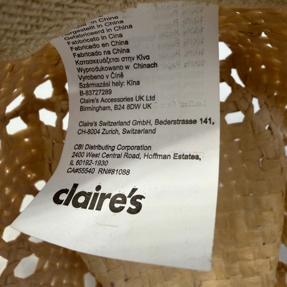 Claire’s Burnished Straw Cowboy Antiqued Western Hat with Open Weave NEW - Picture 5 of 6